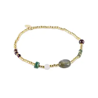 A BEAUTIFUL STORY BS AMUSE LABRADORITE GEMSTONE MIX BRACELET