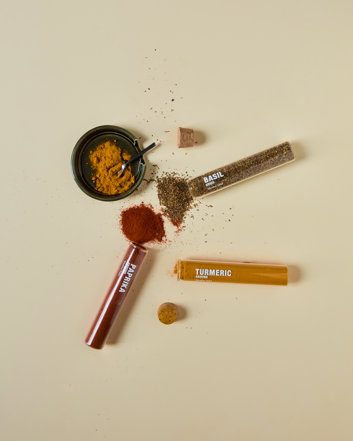 NICHOLAS VAHE VAHE SPICES BASIL, PAPRIKA, CHILLI, TURMERIC