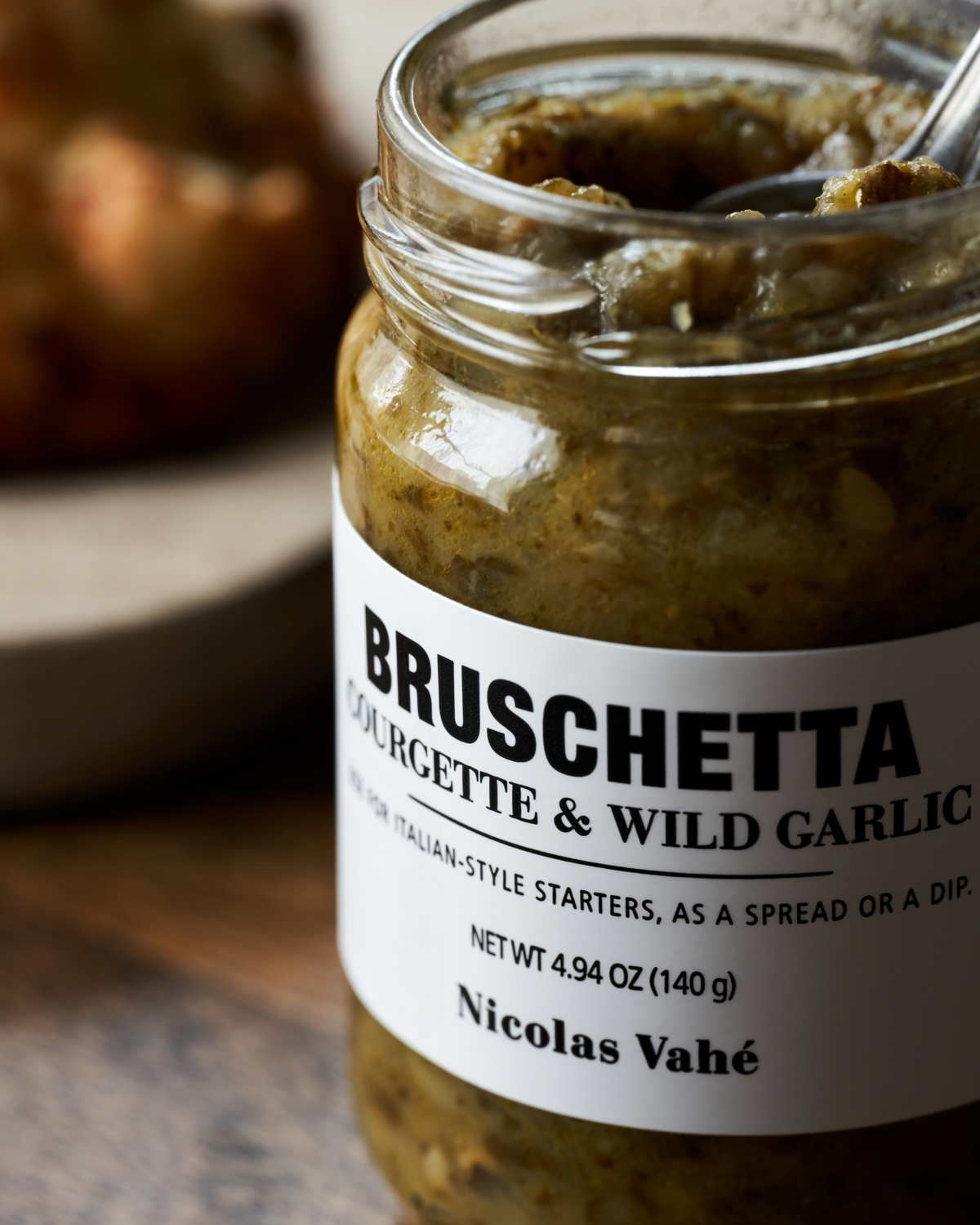 NICHOLAS VAHE VAHE BRUSCHETTA COURGETTE & WILD GARLIC