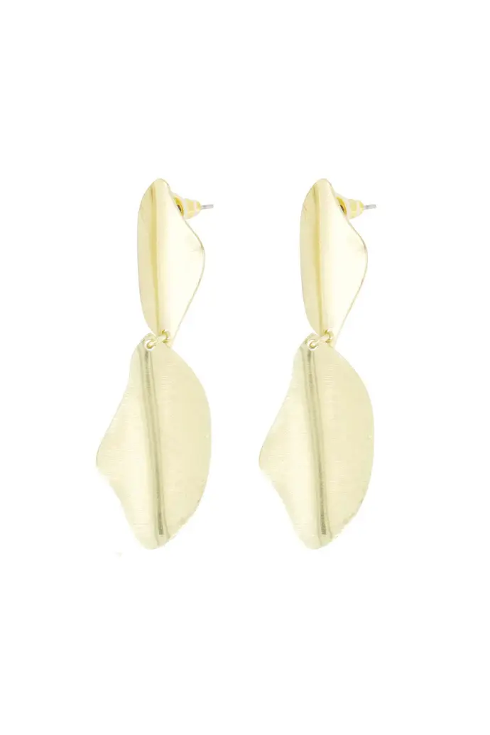 ZUSSS ZUSSS OORBELLEN MET BLAD VORM