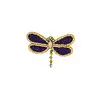 ZUSSS LIBELLE BROCHE NIGHT BLUE