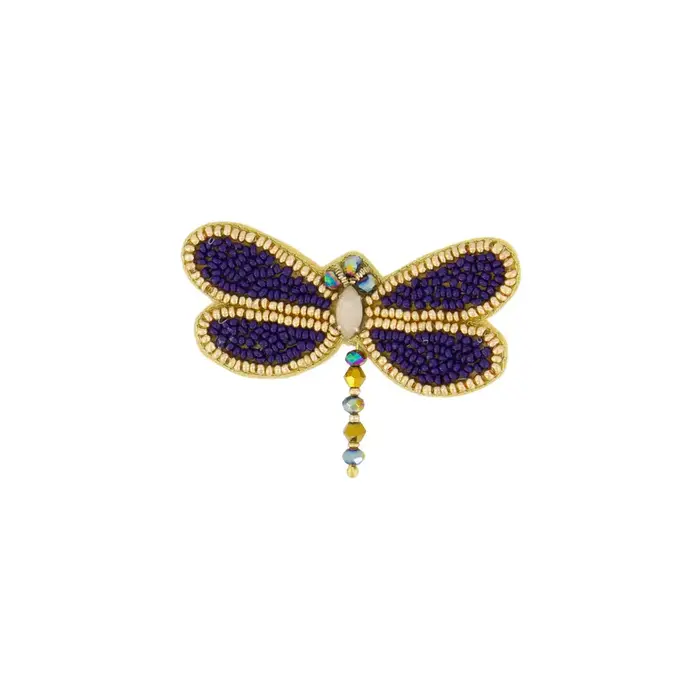 ZUSSS ZUSSS LIBELLE BROCHE NIGHT BLUE