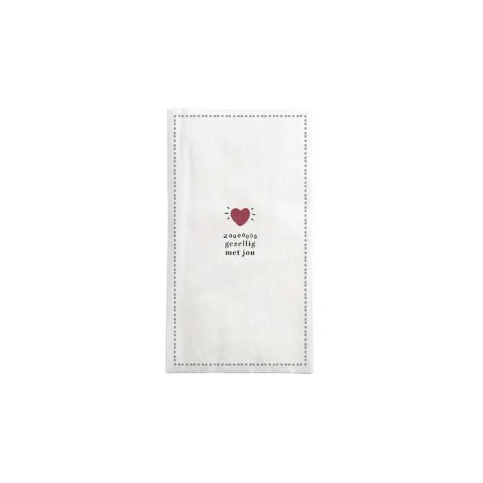 ZUSSS ZUSSS SERVETTEN RECHTHOEK GEZELLIG WIT/ROOD/GRIJSBLAUW