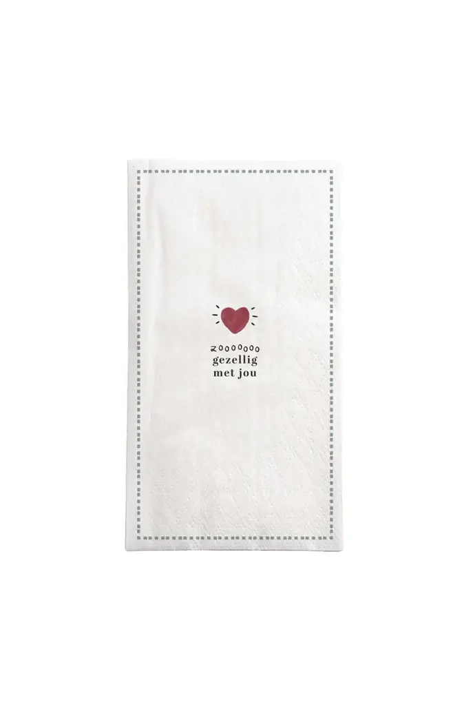 ZUSSS ZUSSS SERVETTEN RECHTHOEK GEZELLIG WIT/ROOD/GRIJSBLAUW