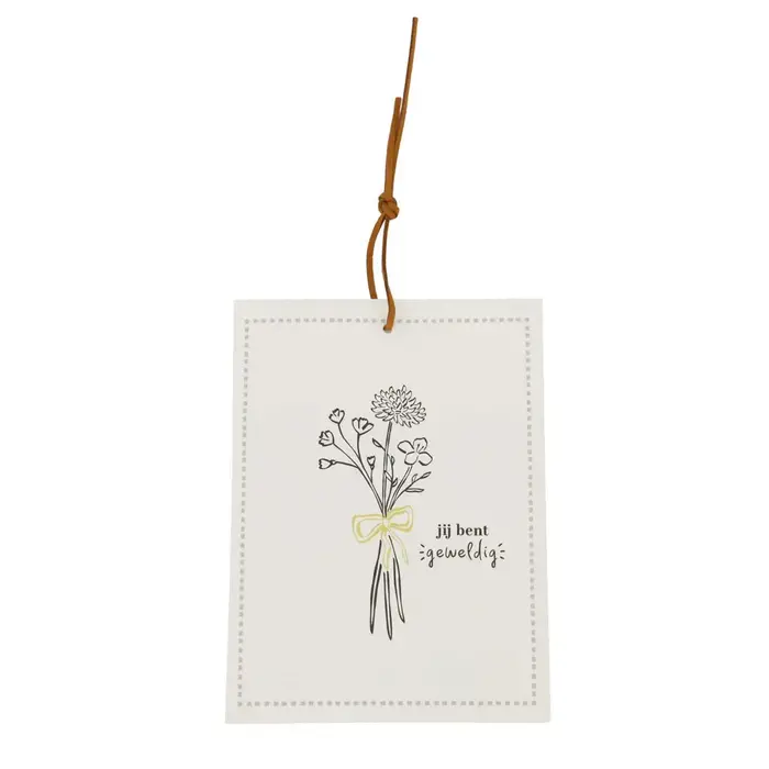 ZUSSS ZUSSS GEURZAKJE JIJ BENT GEWELDIG WIT/ZWART/GOUD