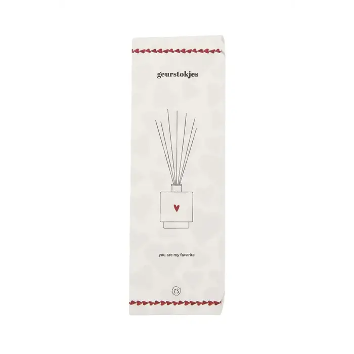 ZUSSS ZUSSS GEURSTOKJES FAVORITE WIT/ROOD