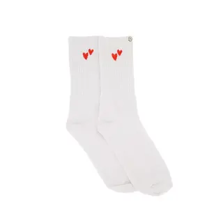 ZUSSS ZUSSS SOKKEN IN DOOSJE WIT/ROOD