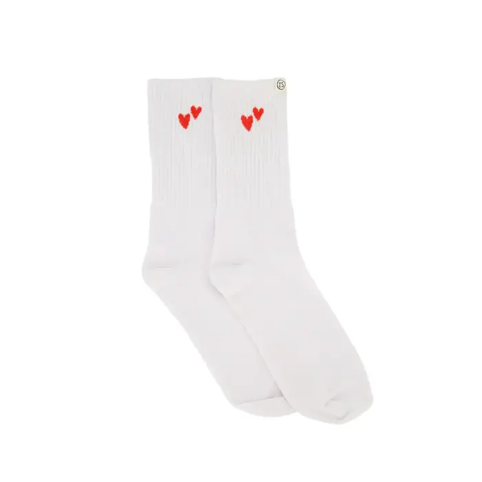 ZUSSS ZUSSS SOKKEN IN DOOSJE WIT/ROOD