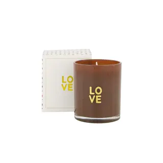 ZUSSS ZUSSS GEURKAARS GLAS IN DOOSJE LOVE BRUIN