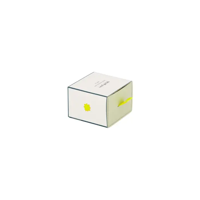 ZUSSS ZUSSS GEURKAARS TINNEN IN SCHUIFDOOSJE VEEL GELUK KLAVERTJE WIT/GROEN