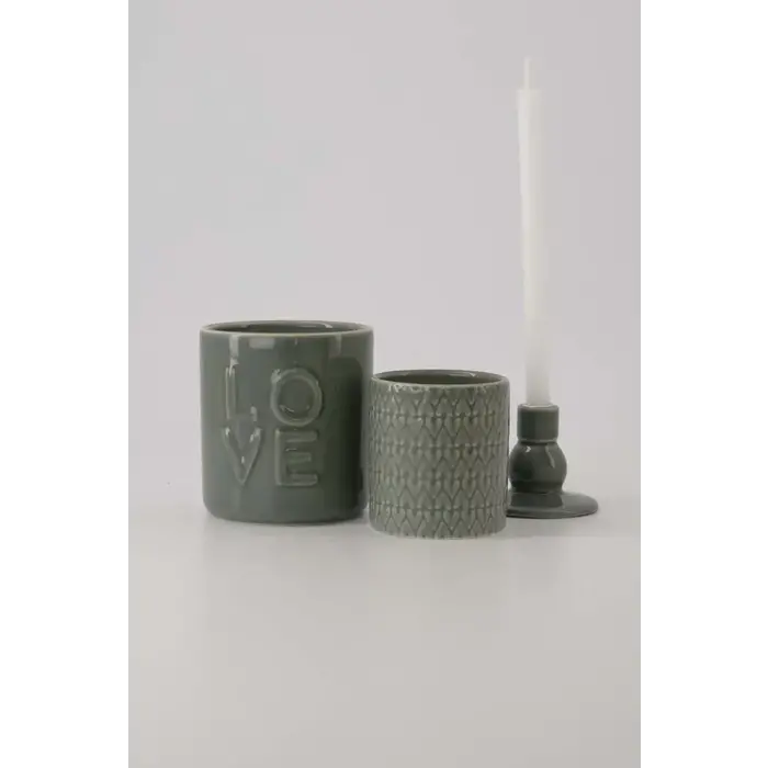 ZUSSS ZUSSS GEURKAARS KERAMIEK LOVE DONKERGROEN