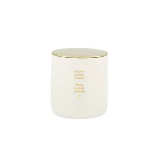 ZUSSS ZUSSS GEURKAARS KERAMIEK IN JE HART WIT/GOUD