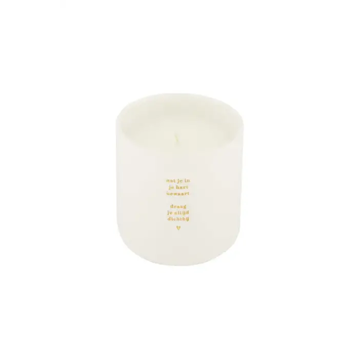 ZUSSS ZUSSS GEURKAARS KERAMIEK IN JE HART WIT/GOUD