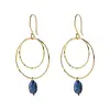 BS ENJOYABLE EARRINGS LAPIS LAZULI