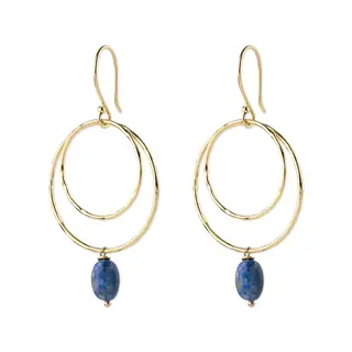 A BEAUTIFUL STORY BS ENJOYABLE EARRINGS LAPIS LAZULI