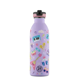 24 BOTTLES 24BOT URBAN BOTTLE 050 MUSIC FRIENDS W/ SPORT LID