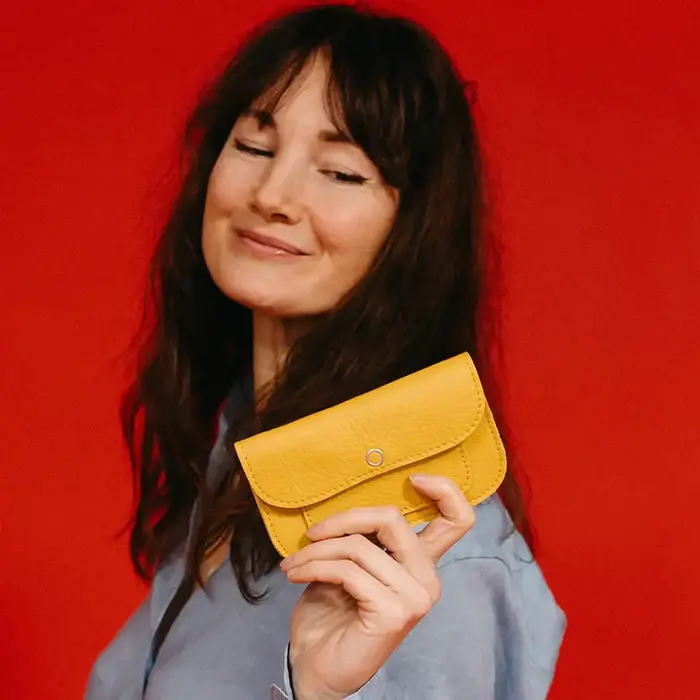 KEECIE KEECIE WALLET CAT CHASE SMALL YELLOW