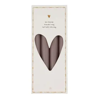 ZUSSS ZUSSS SET VAN 4 RUSTIEKE KAARSEN ZAND 20CM