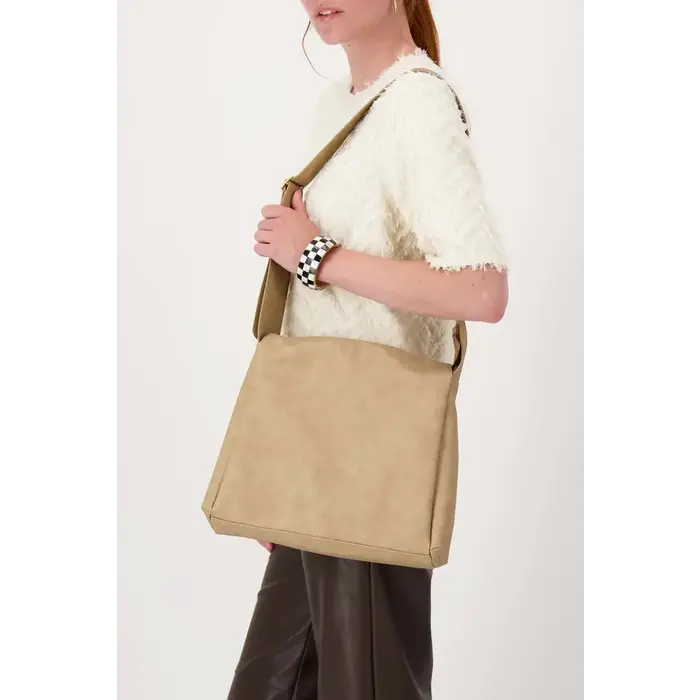 ZUSSS ZUSSS SCHOUDERTAS MET BREDE BAND TAUPE