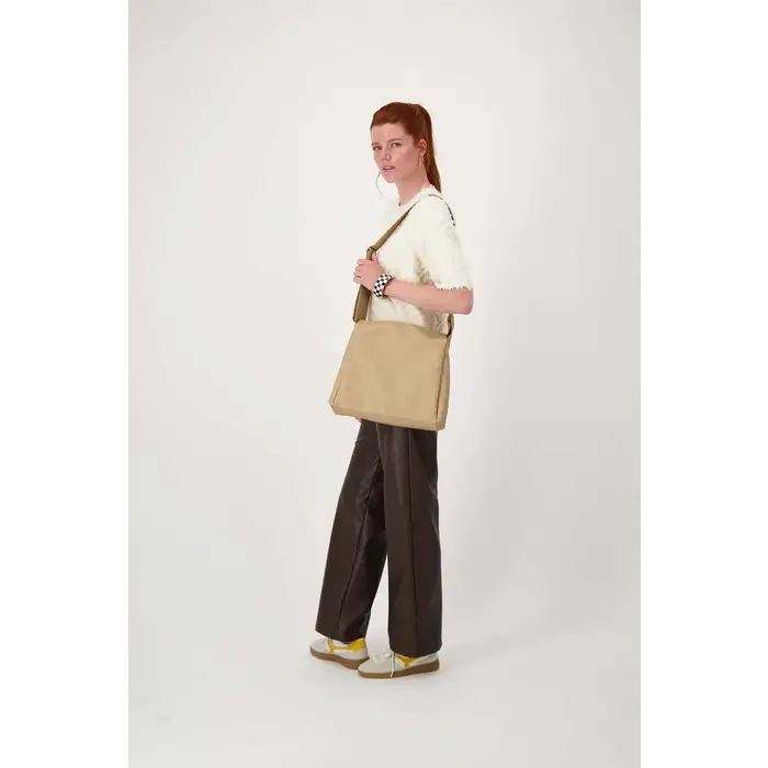 ZUSSS ZUSSS SCHOUDERTAS MET BREDE BAND TAUPE