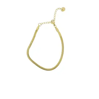 ZUSSS ZUSSS PLATTE ARMBAND MET VISGRAAT STRUCTUUR