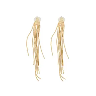 ZUSSS ZUSSS LANGE OORBELLEN MET VISGRAAT STRUCTUUR