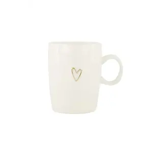 ZUSSS ZUSSS THEEMOK LIJN HARTJE WIT/GOUD