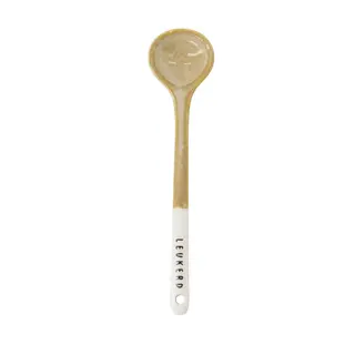 ZUSSS ZUSSS LEPELTJE KERAMIEK LEUKERD WIT/ZAND