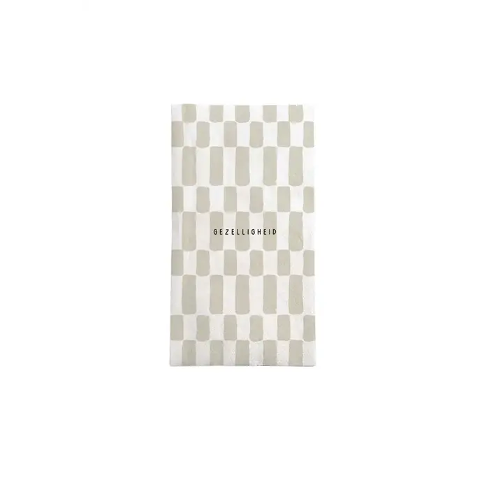 ZUSSS ZUSSS SERVETTEN RECHTHOEK GEZELLIGHEID WIT/ZAND
