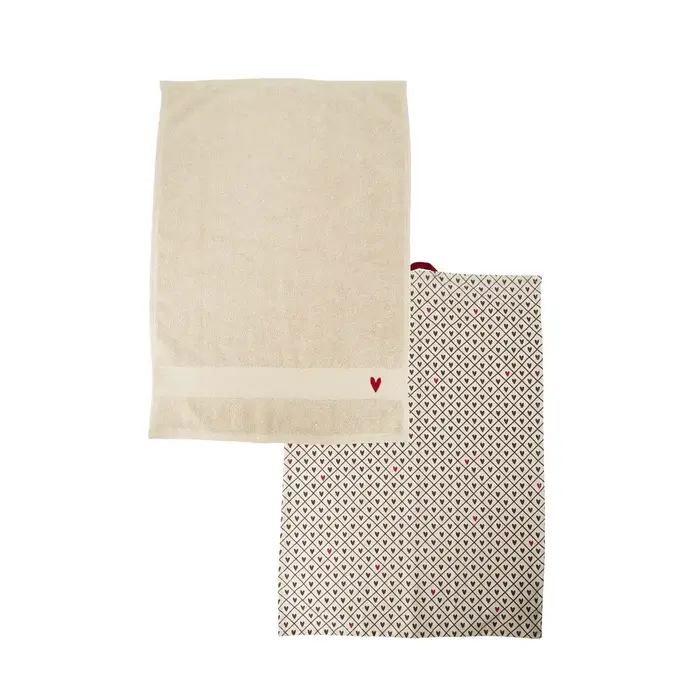 ZUSSS ZUSSS KEUKENSET HARTJE ZAND/PORT/BRUIN