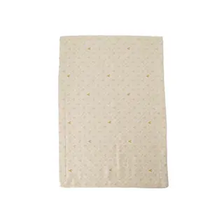 ZUSSS ZUSSS PLACEMAT HARTJES WIT/ZAND/GOUD