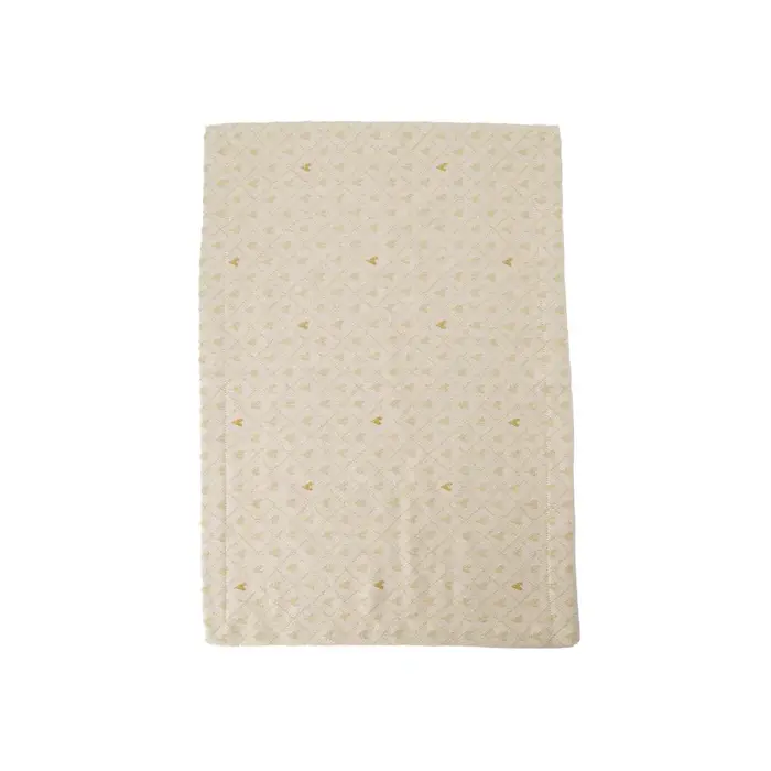 ZUSSS ZUSSS PLACEMAT HARTJES WIT/ZAND/GOUD