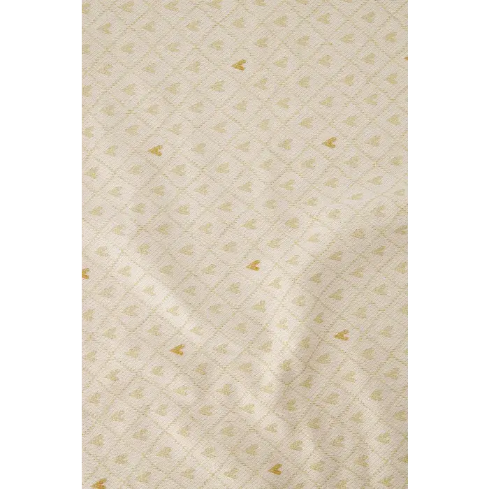 ZUSSS ZUSSS PLACEMAT HARTJES WIT/ZAND/GOUD