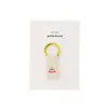ZUSSS ANSICHTKAART SLEUTELHANGER TAART WIT/ROZE