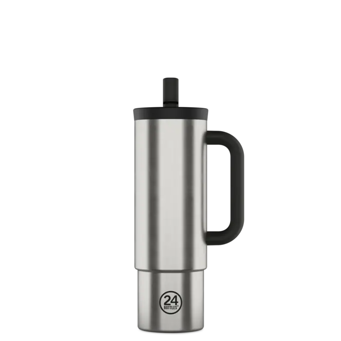 24 BOTTLES 24BOT STRAW CUP 800 BRUSHED STEEL