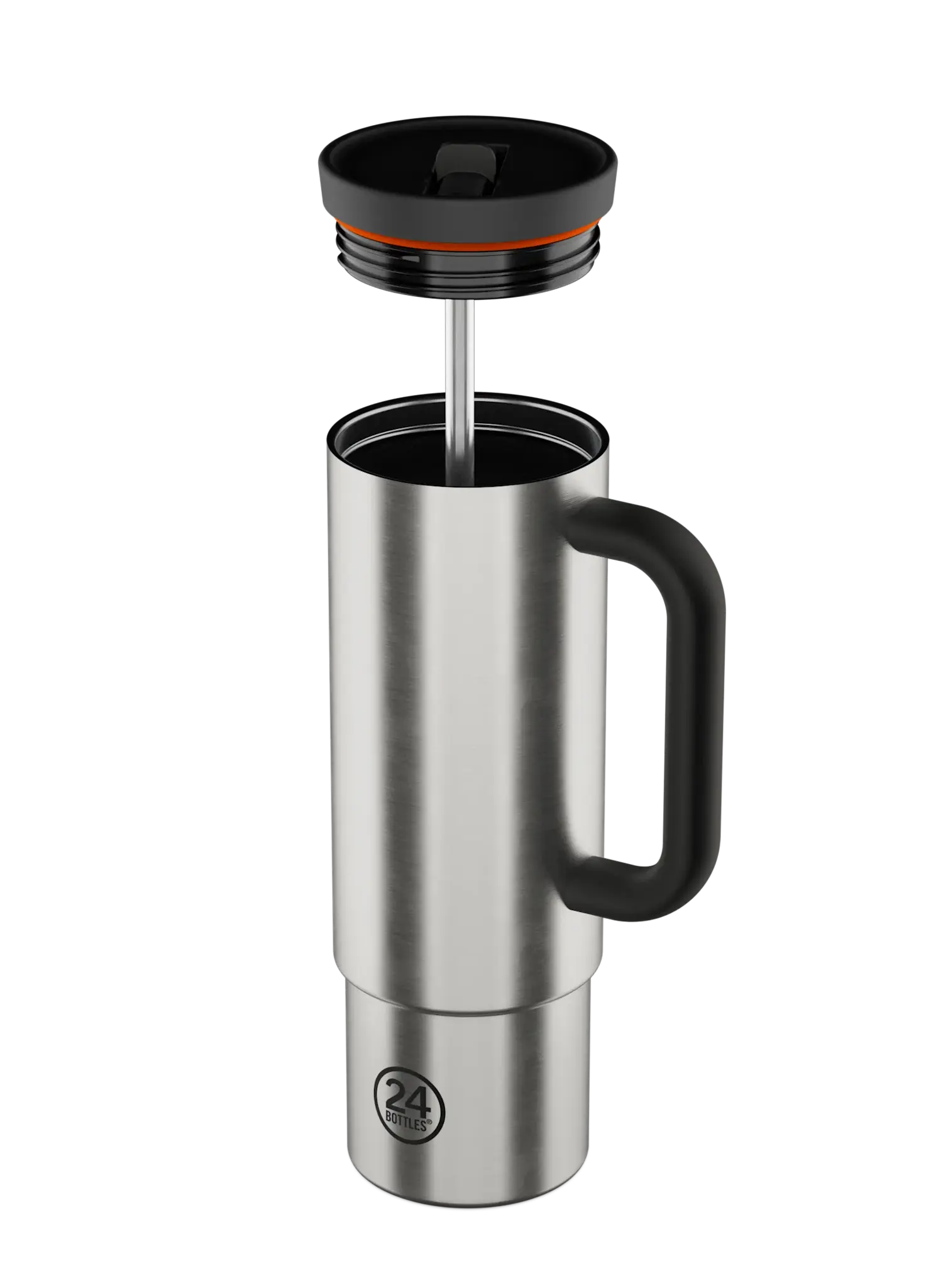 24 BOTTLES 24BOT STRAW CUP 800 BRUSHED STEEL