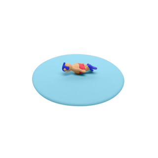 LIV ZOMERDEKSEL BEACH BOYS BLAUW SNORKELEN