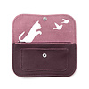 KEECIE WALLET MEDIUM CAT CHASE AUBERGINE