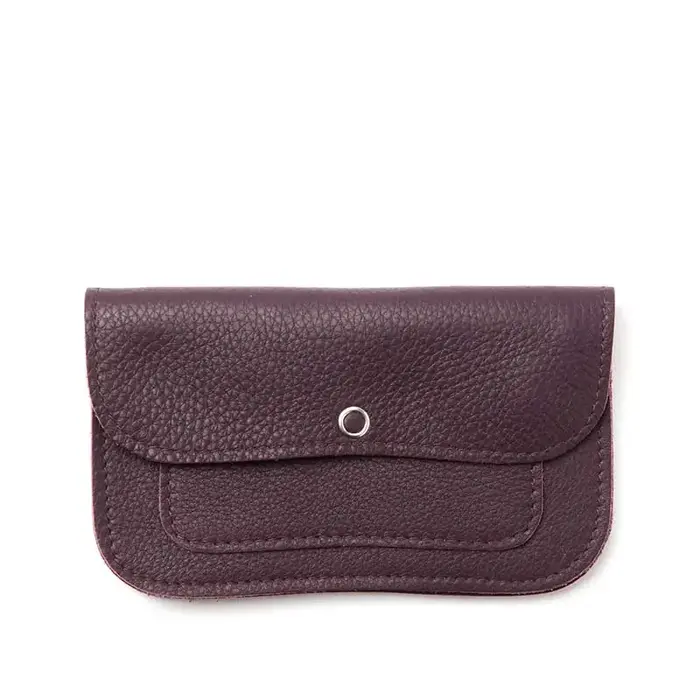 KEECIE KEECIE WALLET MEDIUM CAT CHASE AUBERGINE