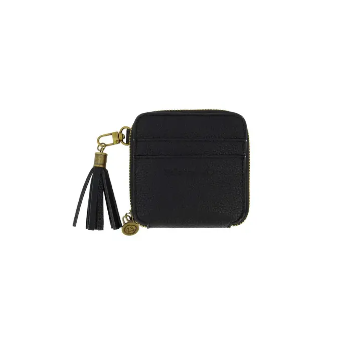 ZUSSS ZUSSS PU PORTEMONEE MET KWASTJE ZWART