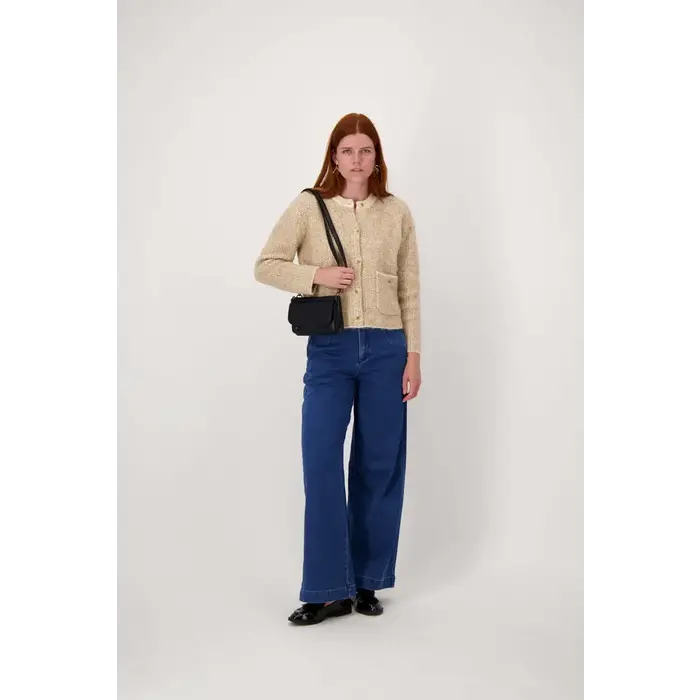 ZUSSS ZUSSS SCHOUDERTASJE MET FLAP EN KWASTJE ZWART