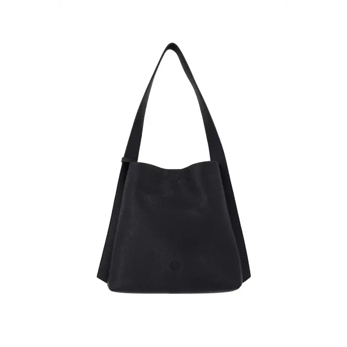 ZUSSS ZUSSS SCHOUDERTAS MET MOOI STRAP DETAIL + MAKE UP TASJE ZWART