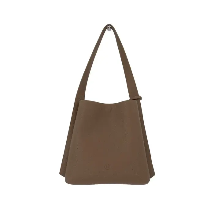 ZUSSS ZUSSS SCHOUDERTAS MET MOOI STRAP DETAIL + MAKE UP TASJE BRUIN