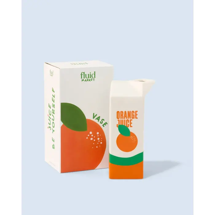 FLUID MARKET FLUID MARKET VASE ORANGE JUICE