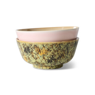 HK LIVING 70S CERAMICS RAMEN BOWL ASCEND (SET OF 2)
