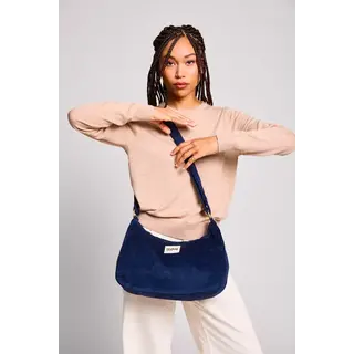 HINDBAG HINDBAG SAC ROSA VELOURS MARINE