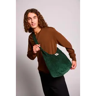 HINDBAG HINDBAG SAC HOBO CLAIRE VELOURS SAPIN