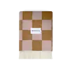 MAISON DEUX CHECKERBOARD BLANKET TERRA PINK 130 X 200 CM