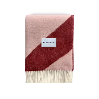 MAISON DEUX MAISON DEUX SWIRL BLANKET BORDO 130 X 200 CM
