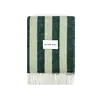 MAISON DEUX CANDY WRAP BLANKET GREEN SAGE 130 X 200 CM